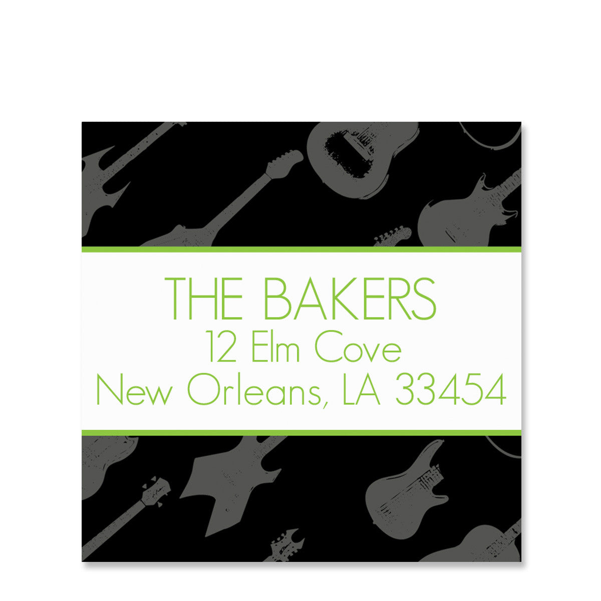 Rockin' Around The  Christmas Tree Return Address Stickers