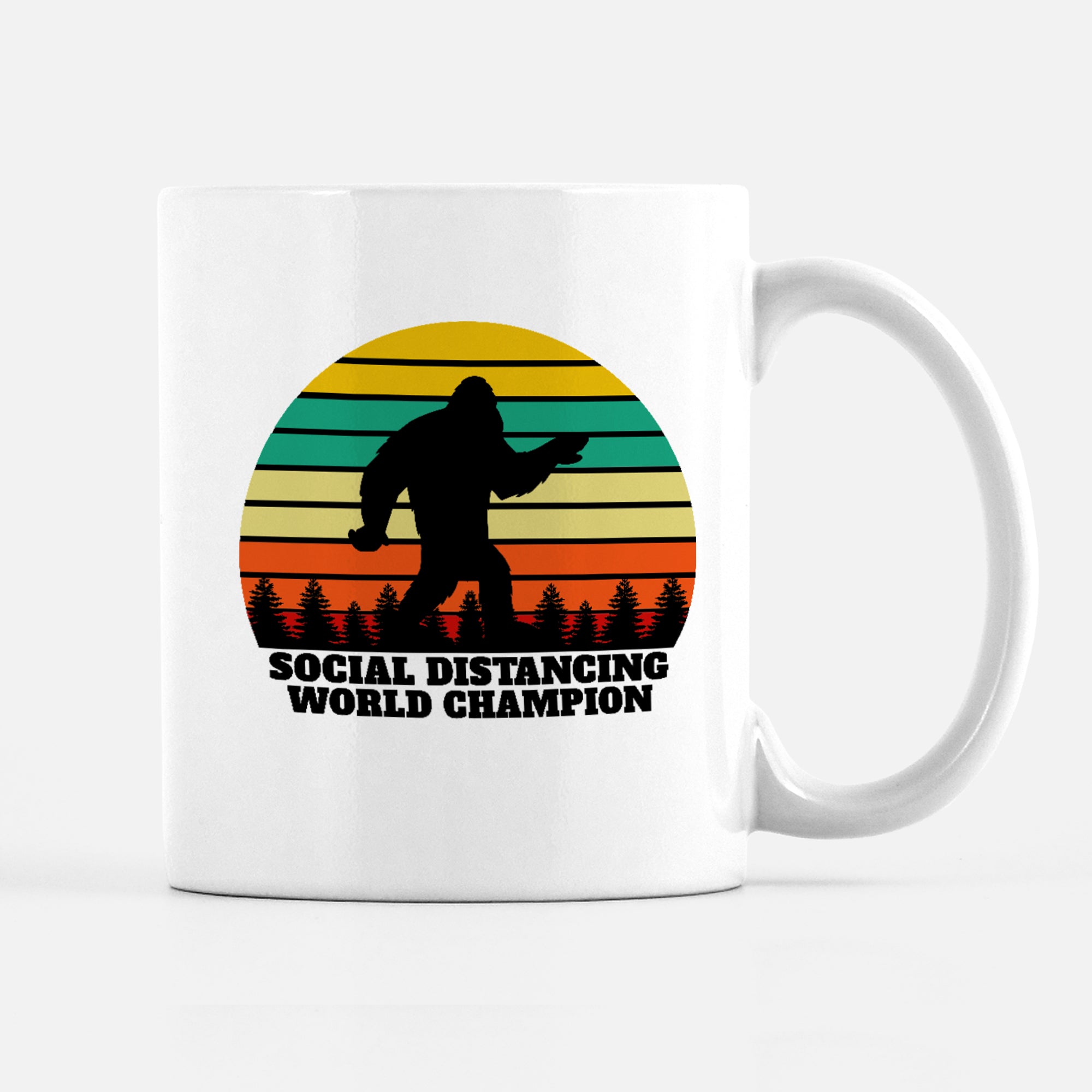 Social Distancing World Champion Coffee Mug, PIPSY.COM