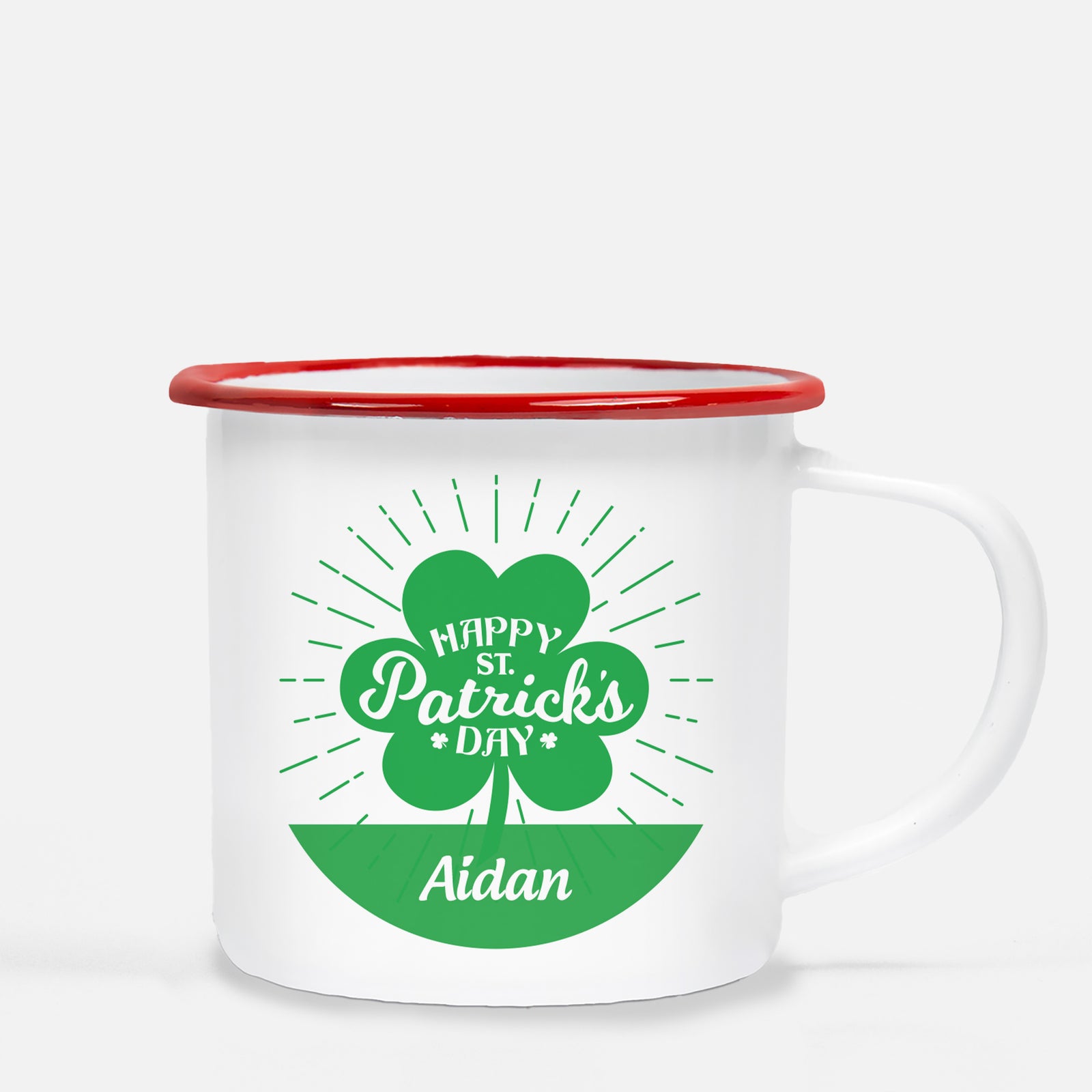 St. Patrick's Day Personalized Camp Mug - Starburst