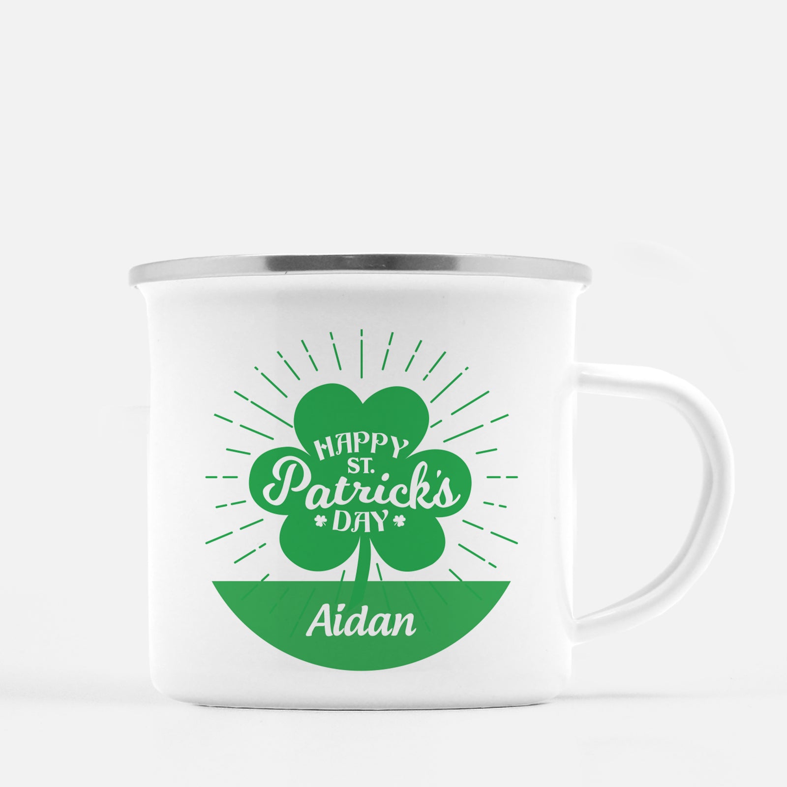 St. Patrick's Day Personalized Camp Mug - Starburst