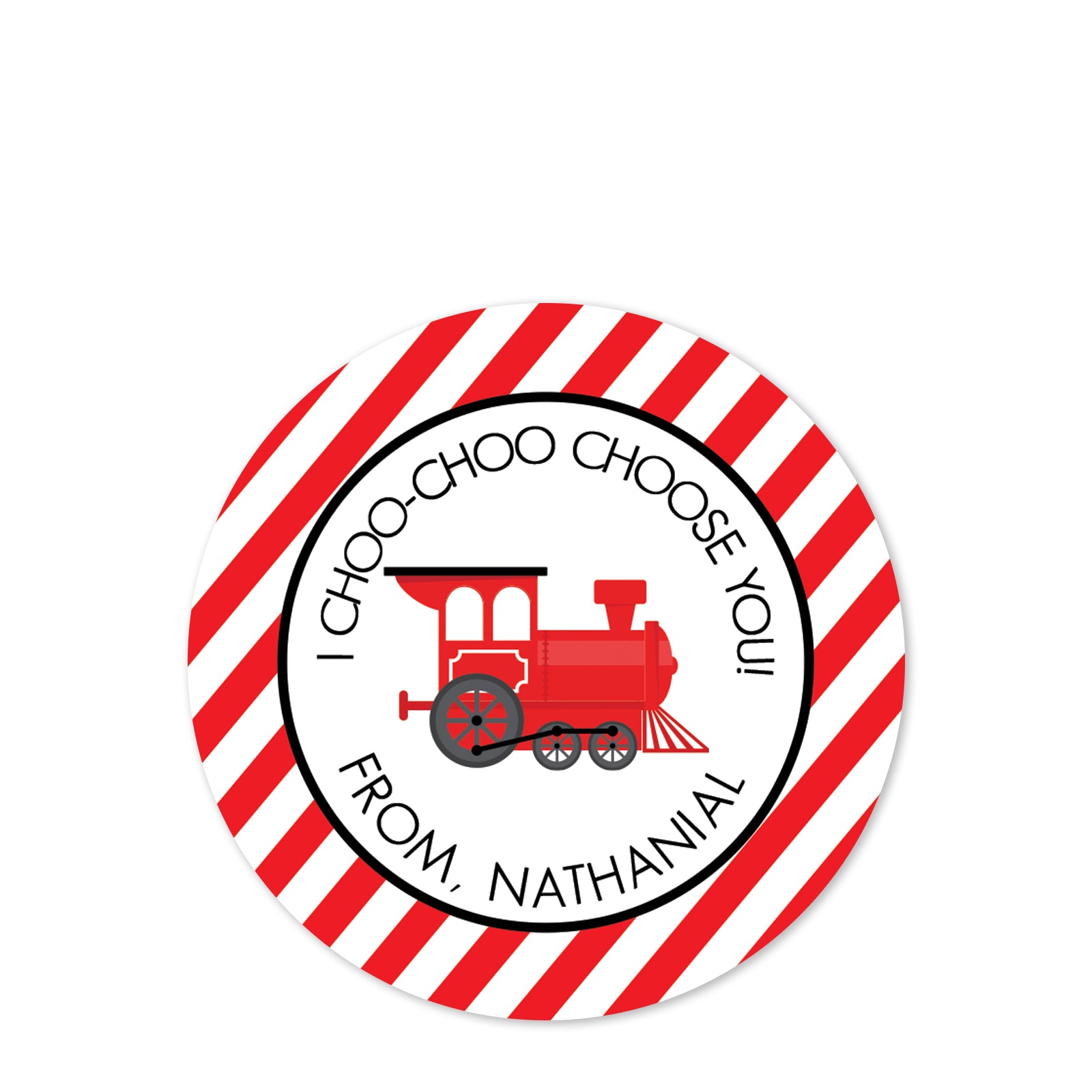 Valentine Class Sticker "a little somethin' sweet"| 2.5" Round Valentine's Day Sticker for candy bag | Classroom Party | Personalized stickers | PIPSY.COM