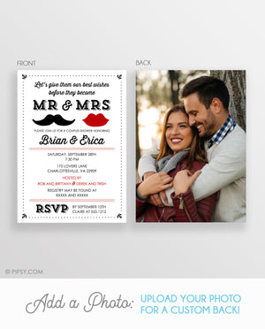 Mr and Mrs Couples Shower Invitation (DIY Printable)
