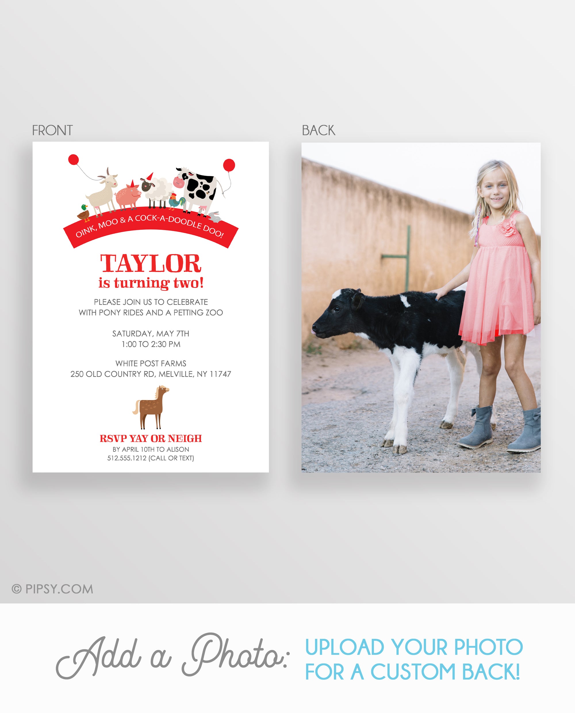 Party Animal Farm Invitation (DIY Printable)