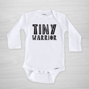 Tiny Warrior Onesie® - for your little NICU hospital fighter, long sleeved