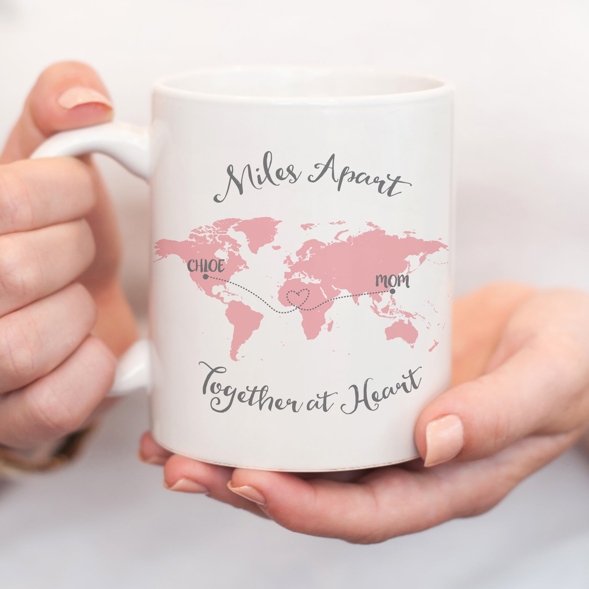Together At Heart Coffee Mug (World Map)