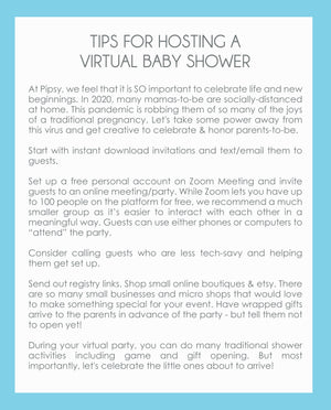 Roses Virtual Baby Shower Invitation (DIY Printable)