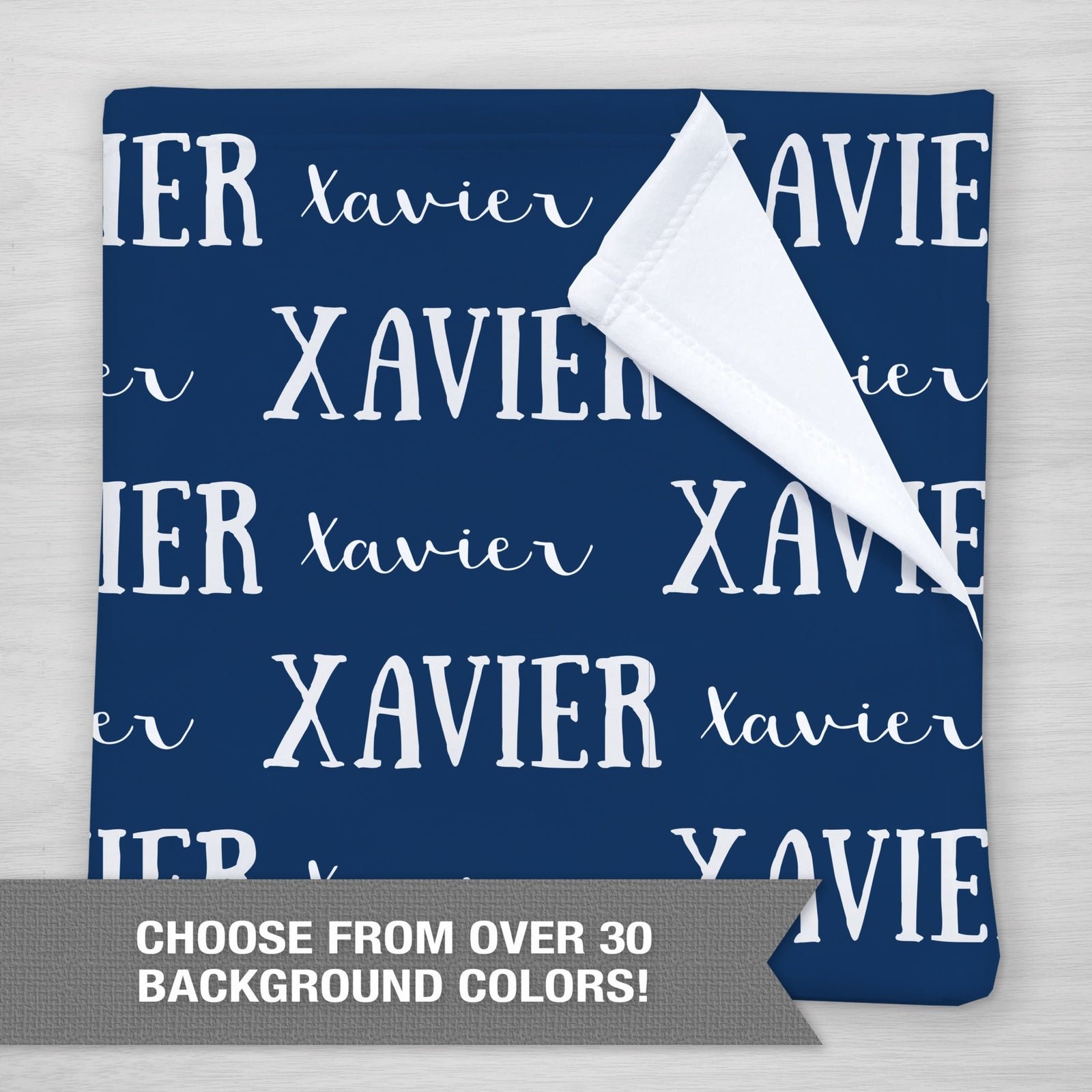 Personalized name blanket, super soft fleece, choose your color