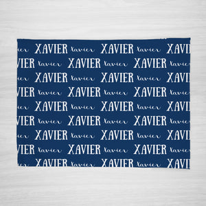 Super soft personalized fleece name blanket, great for babies and kids, choose your colors