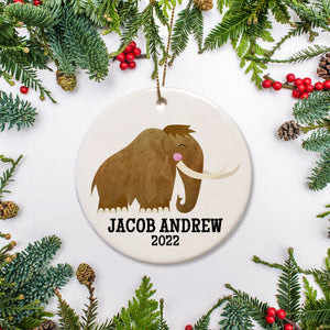 Personalized christmas ornament | Wooly Mammoth Dinosaur Christmas Ornament | Pipsy.com