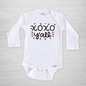 XOXO Y'all Valentine's day Gerber Onesie®, long sleeved