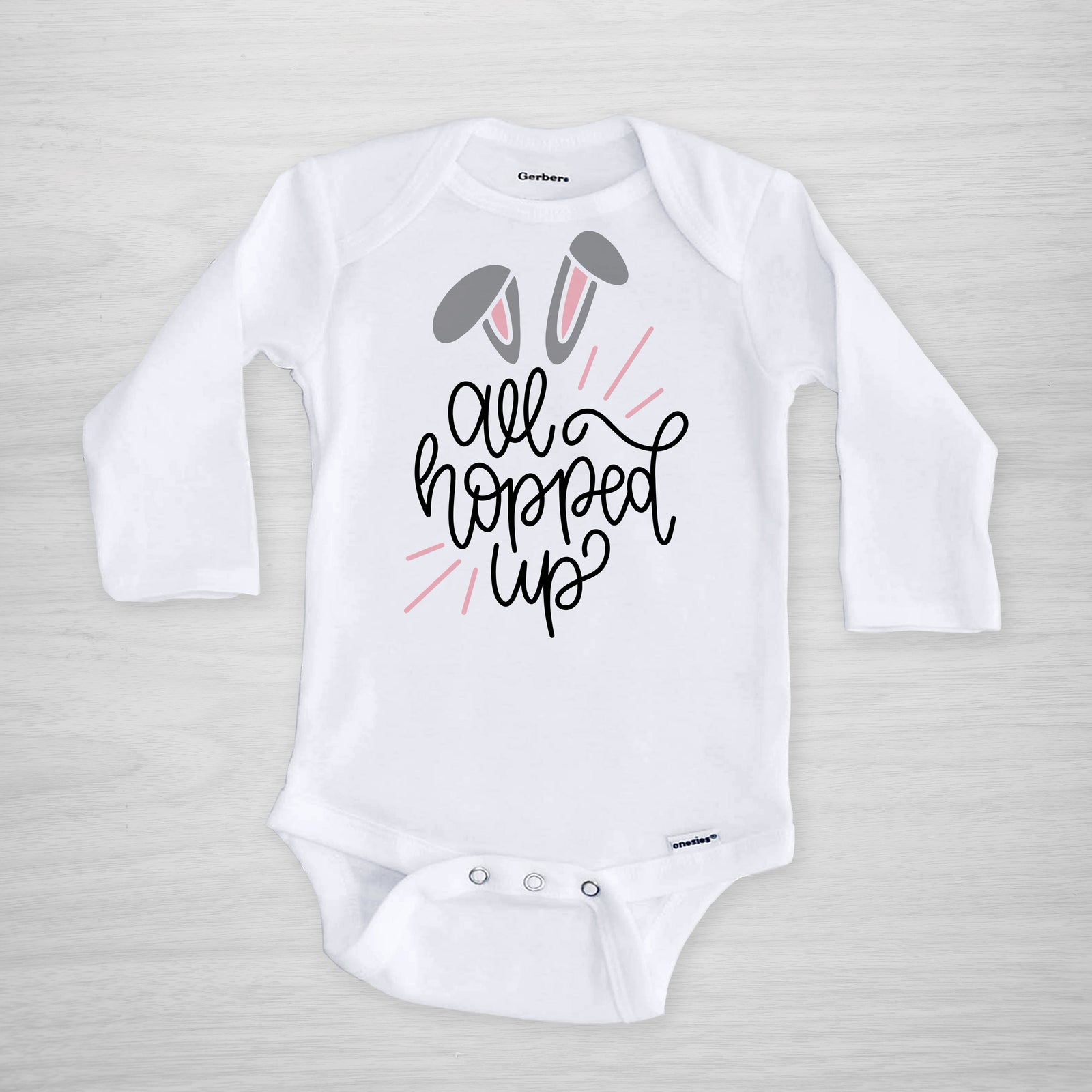 All Hopped Up Easter Onesie®, long sleeved