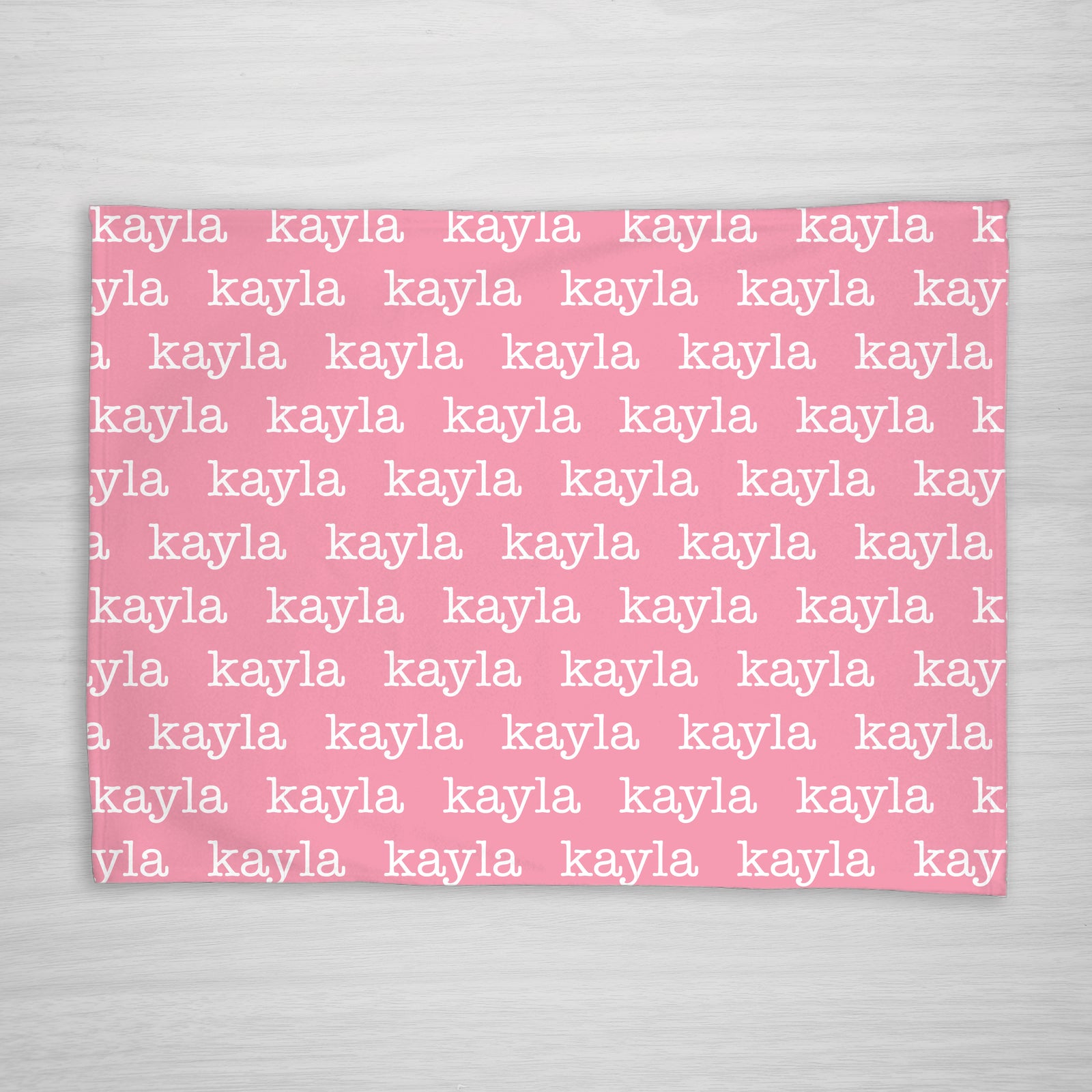 Personalized Name blanket in fleece, american typewriter font