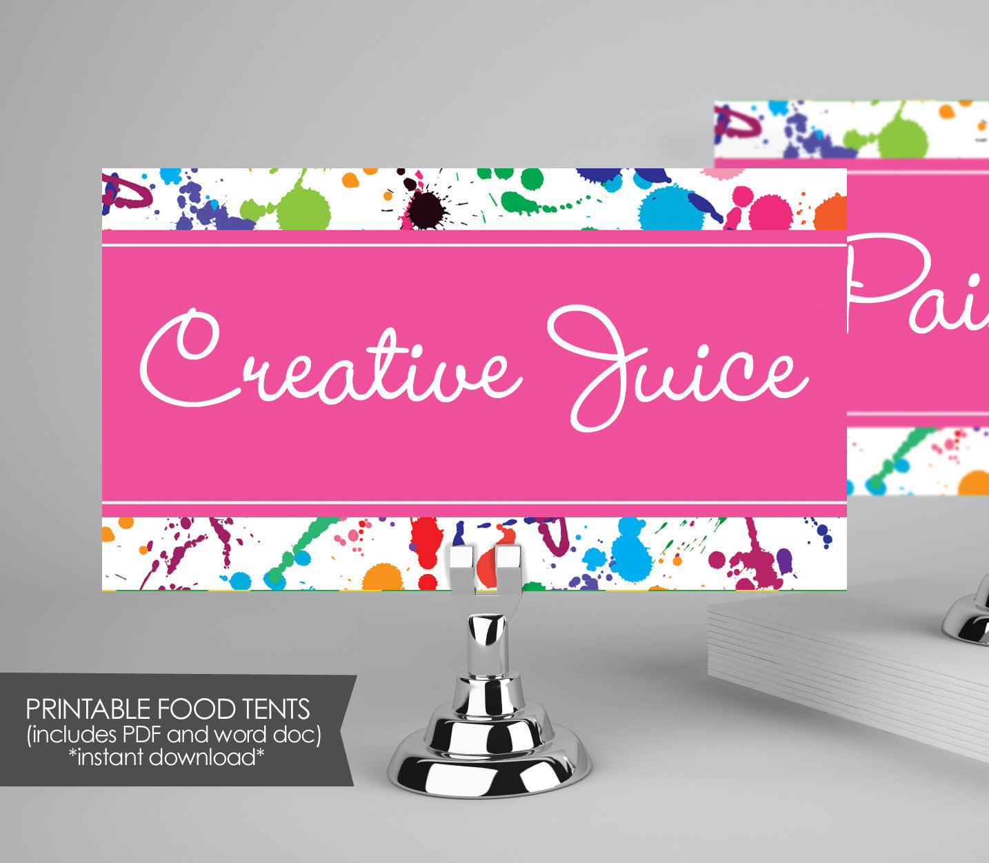 art party pain splatter food tents