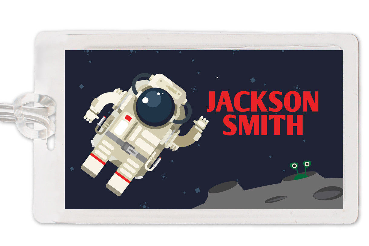 astronaut space bag tag | Swanky Press