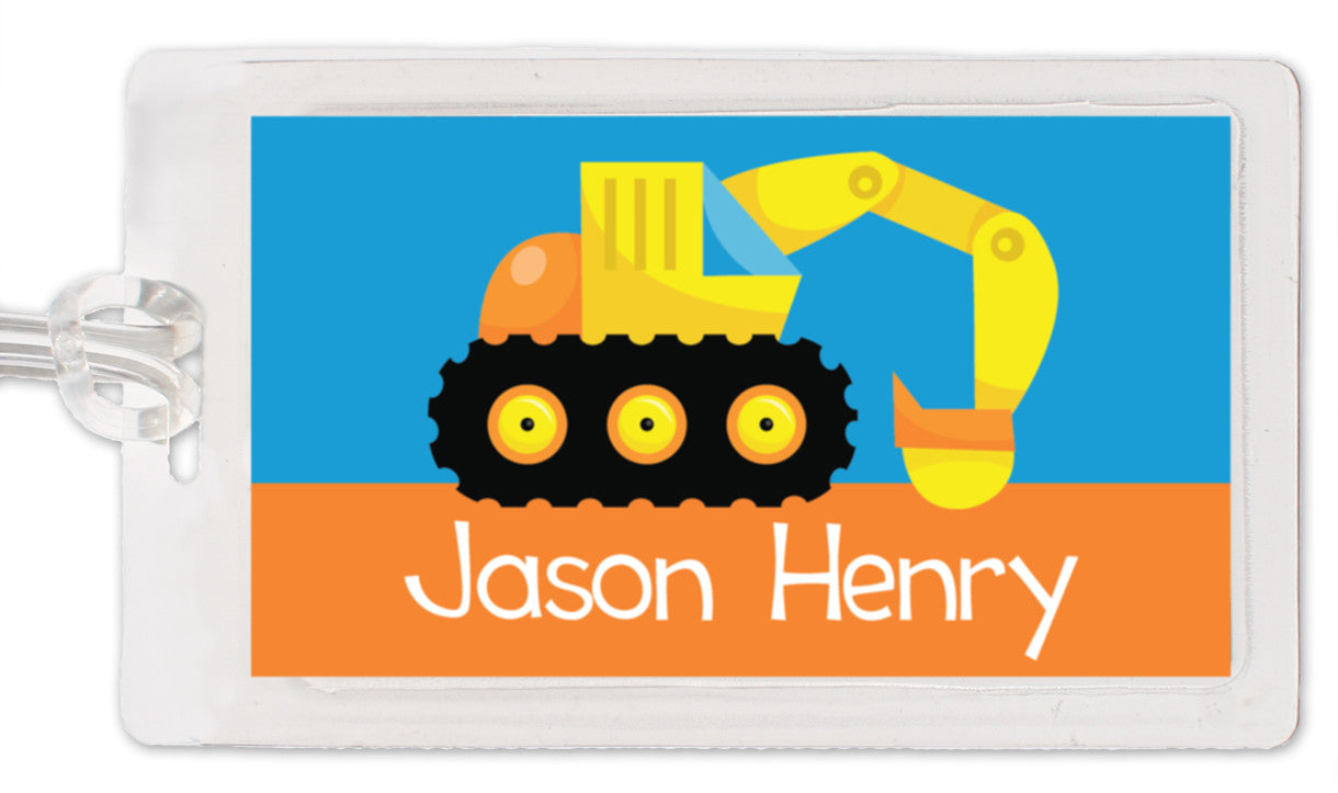 Backhoe Bag Tag