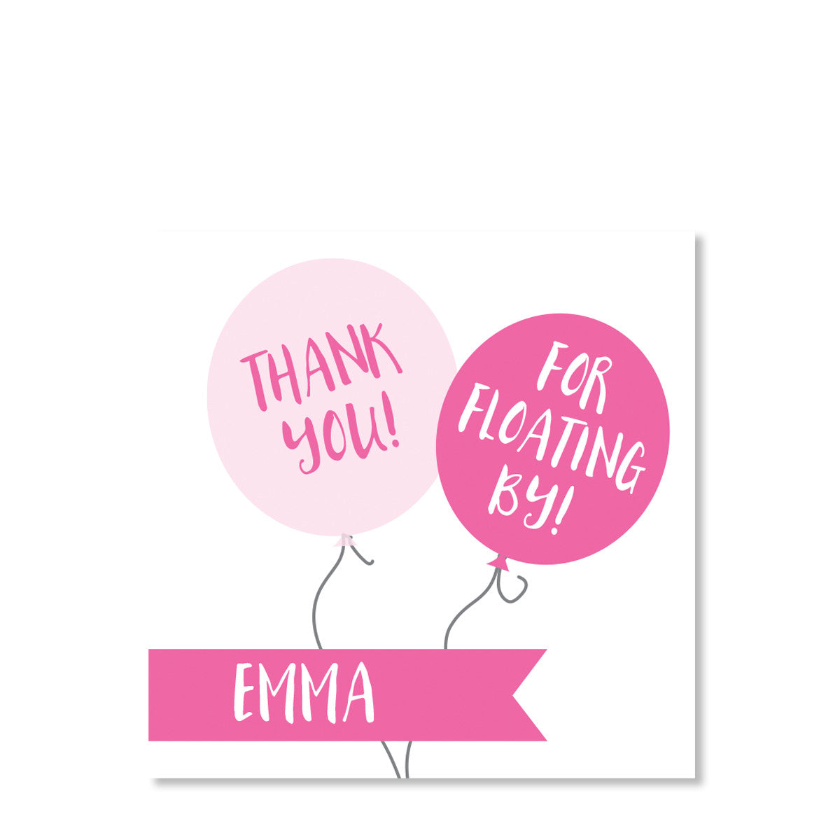 Balloon Party Sticker, Pink