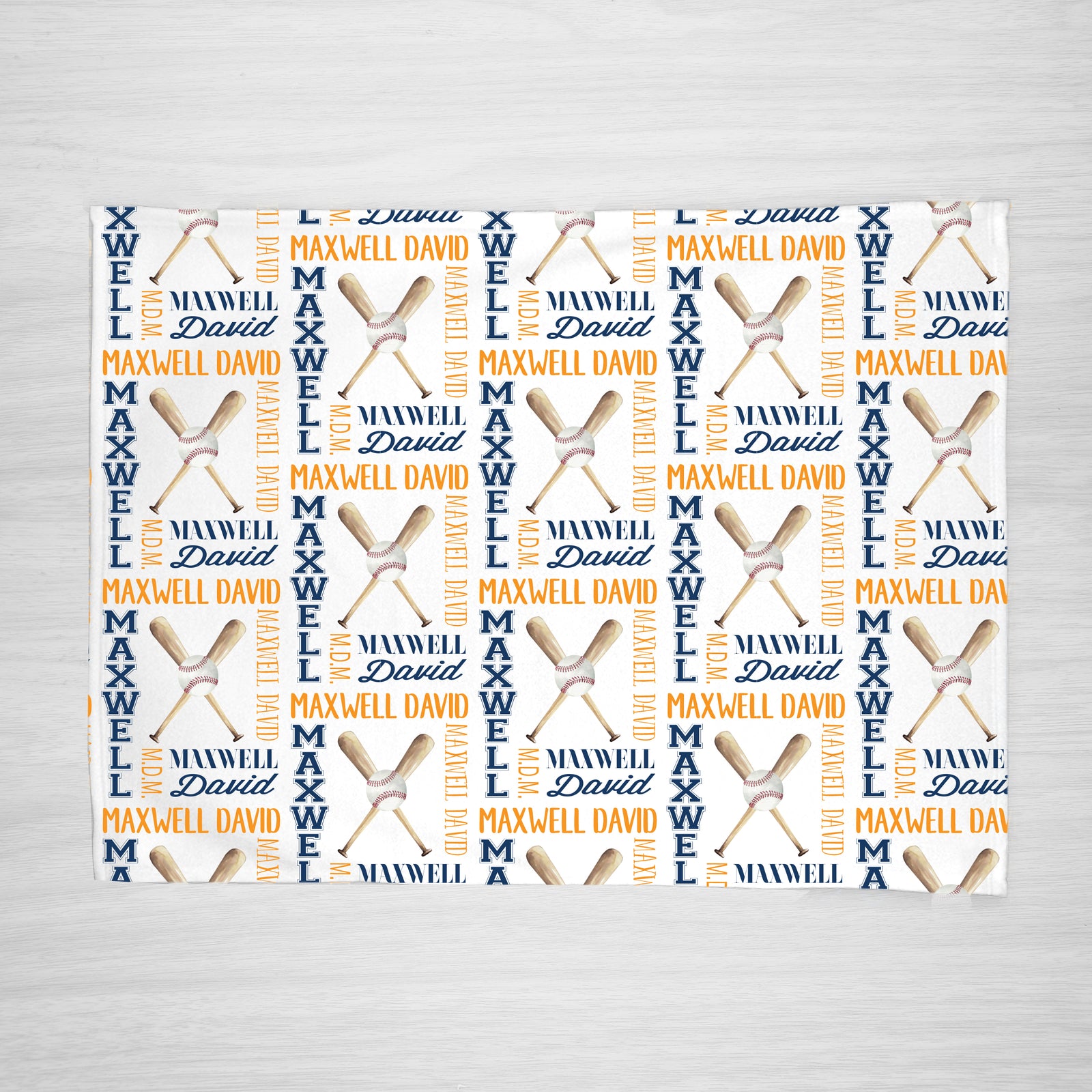 Baseball Personalized Blanket. Pick your own color scheme