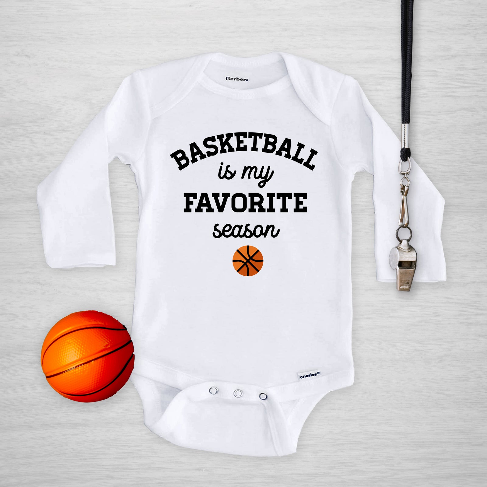 Basketball is my favorite season gerber onesie®, PIPSY.COM