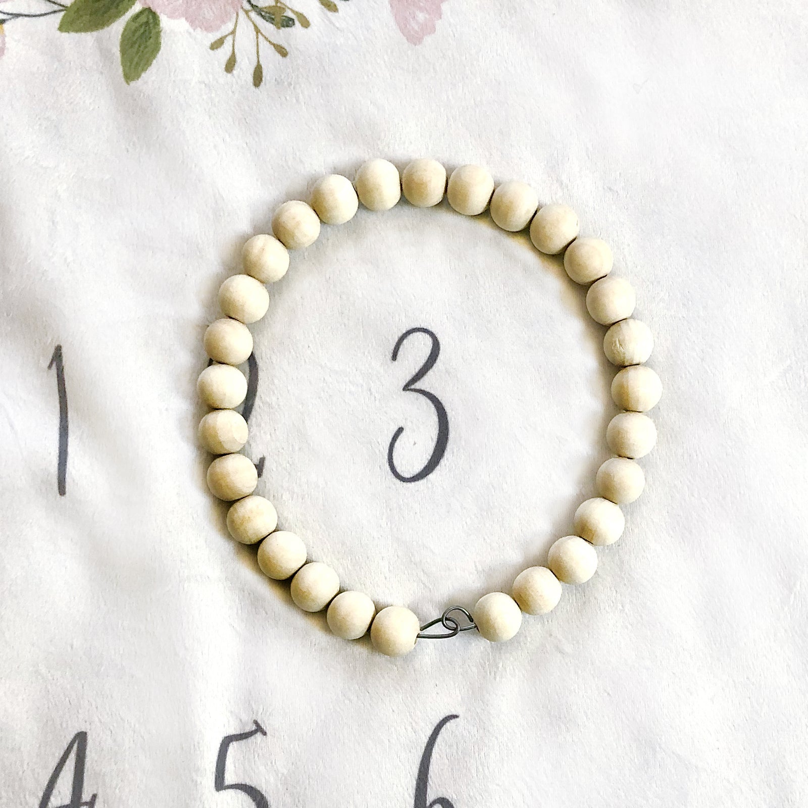 Milestone Blanket Marker, Wooden Beads, PIPSY.COM