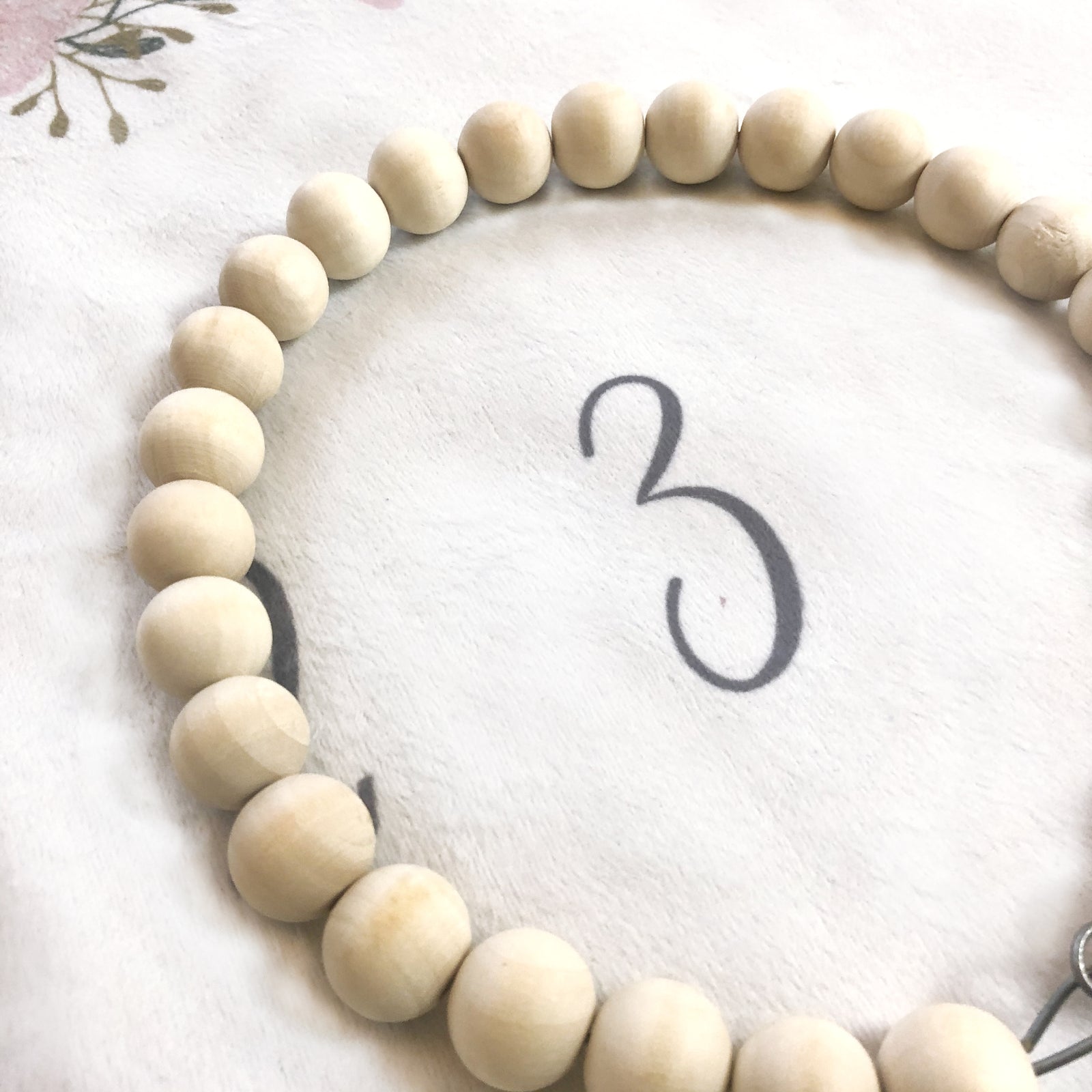 Milestone Blanket Marker, Wooden Beads, PIPSY.COM