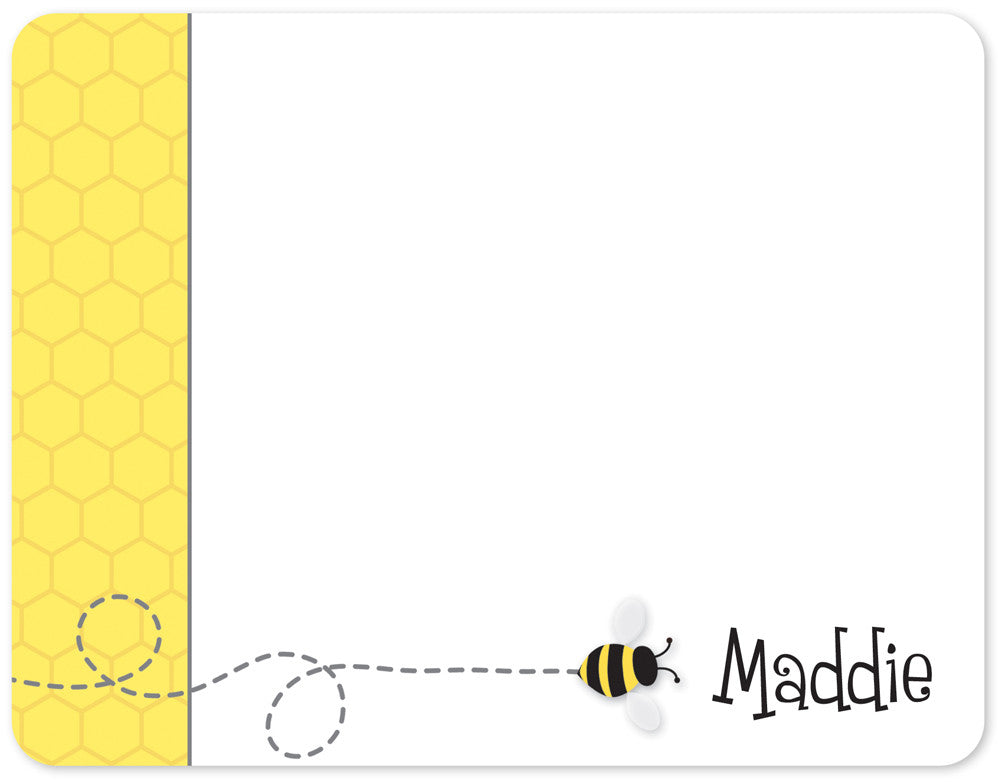 Bee on honeycomb  Flat Notecards