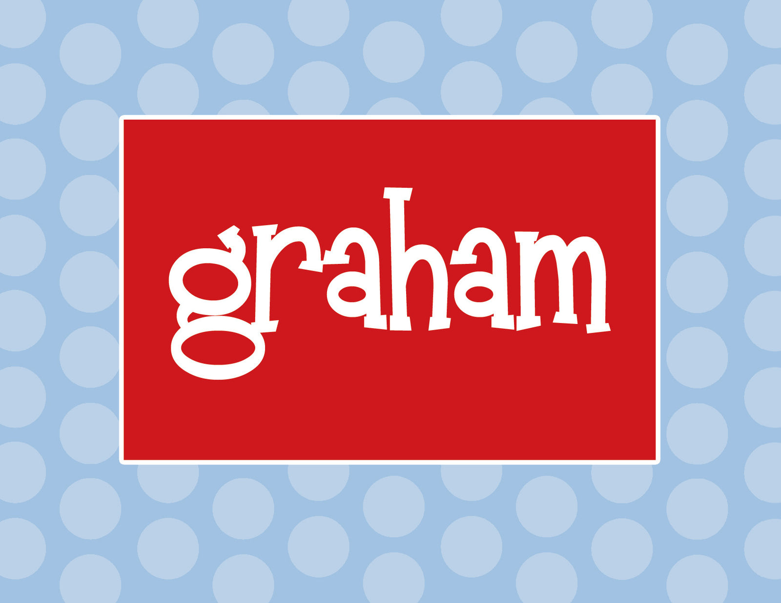 Big blue dots with red center