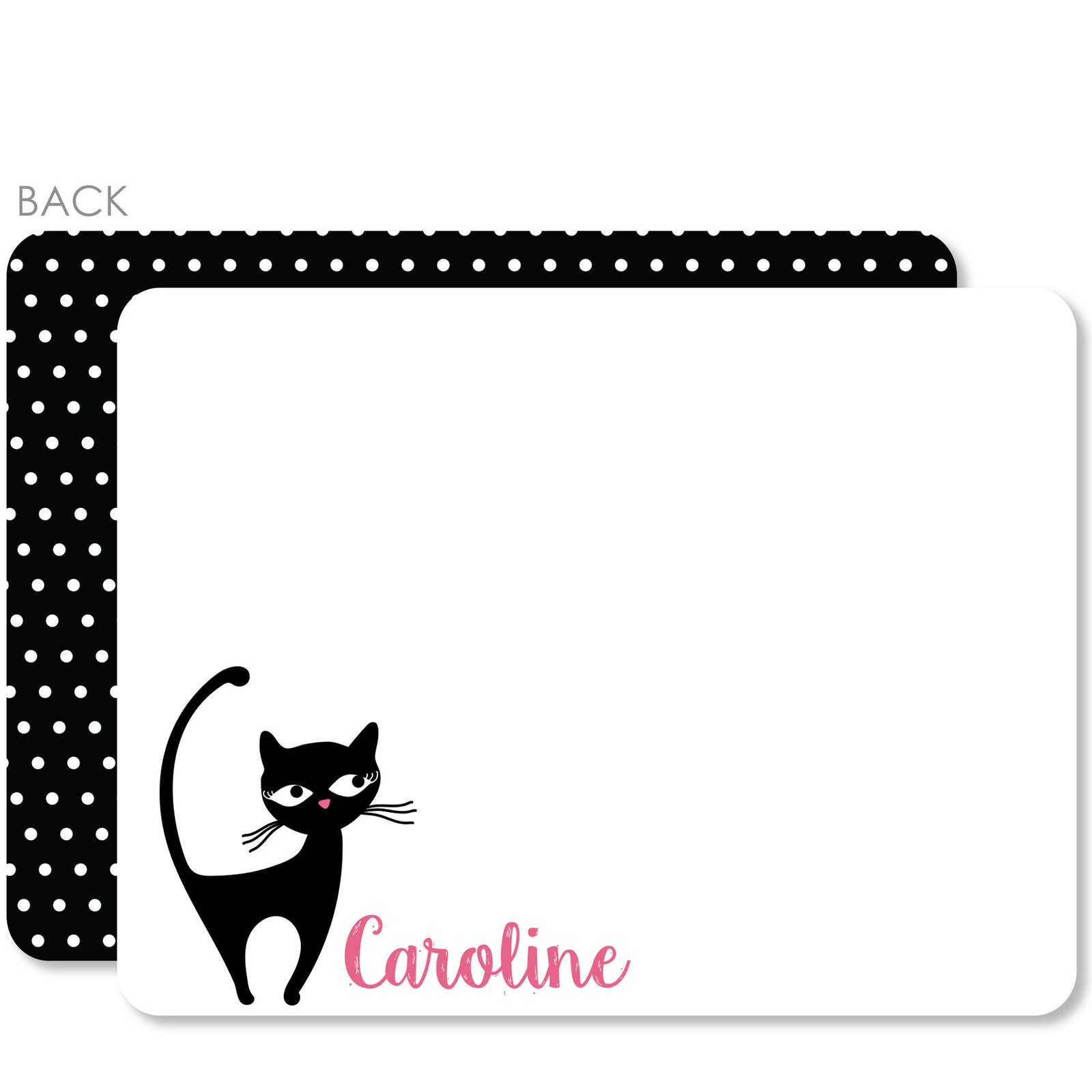 Cat Party Thank You Notes | Pipsy.com | Premium Printed Cardstock with envelopes