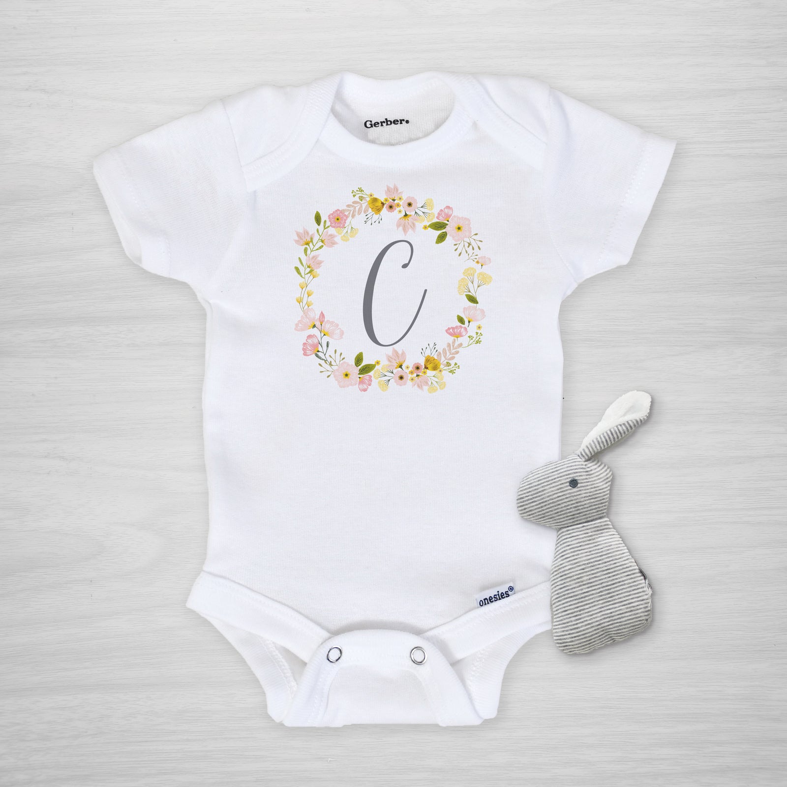 Blossom Wreath Onesie® - Personalized