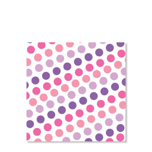Pink & Purple Bounce & Jump Party Cardstock Gift Tag | Swanky Press | Back