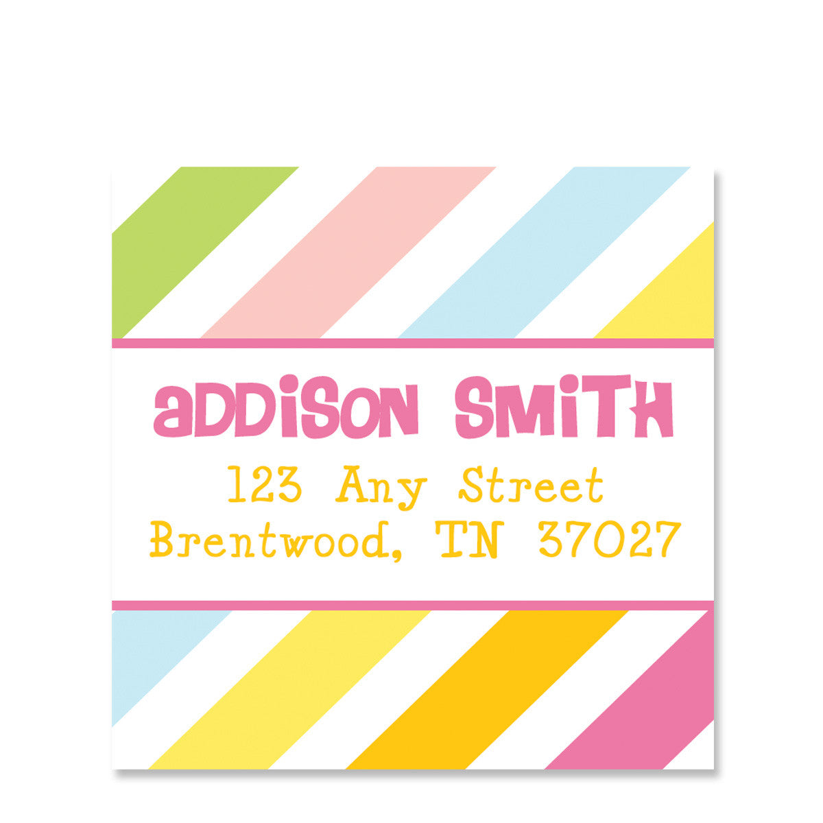 Bounce Girl  Return Address Square Stickers