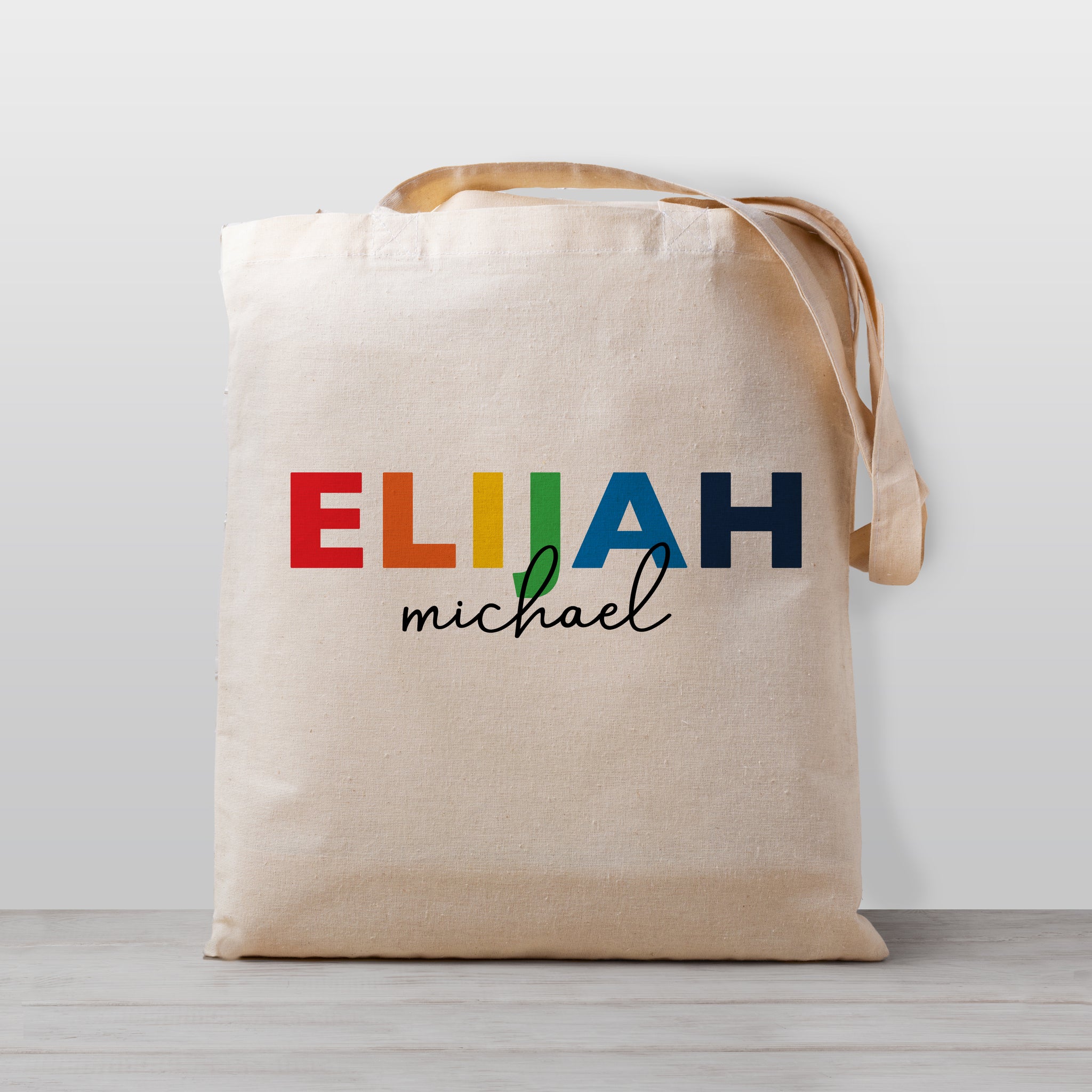 Rainbow Personalized Tote Bag - Pipsy