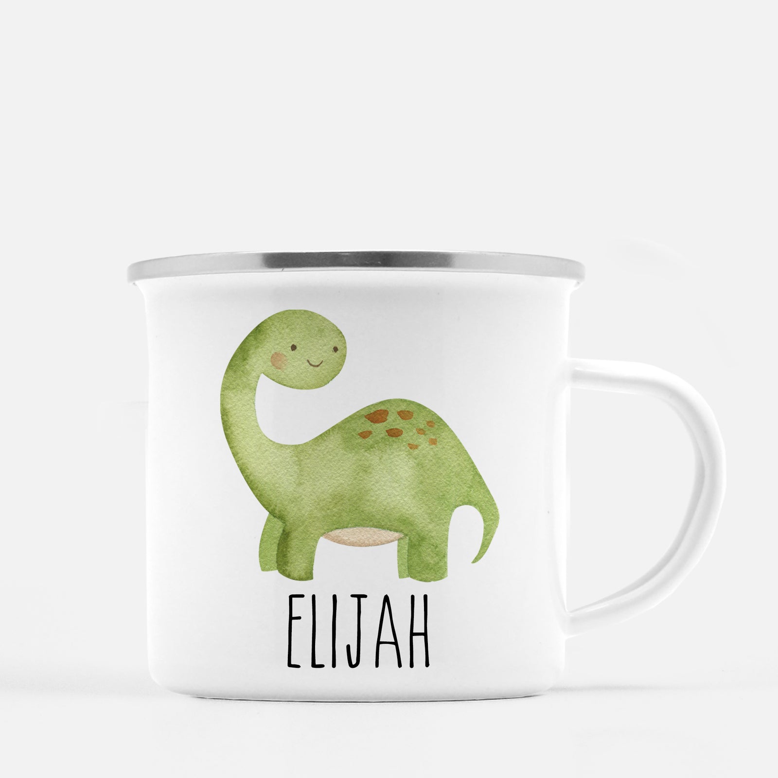Dinosaur Camp Mug, Brontosaurus, Personalized with your Child's name, PIPSY.COM