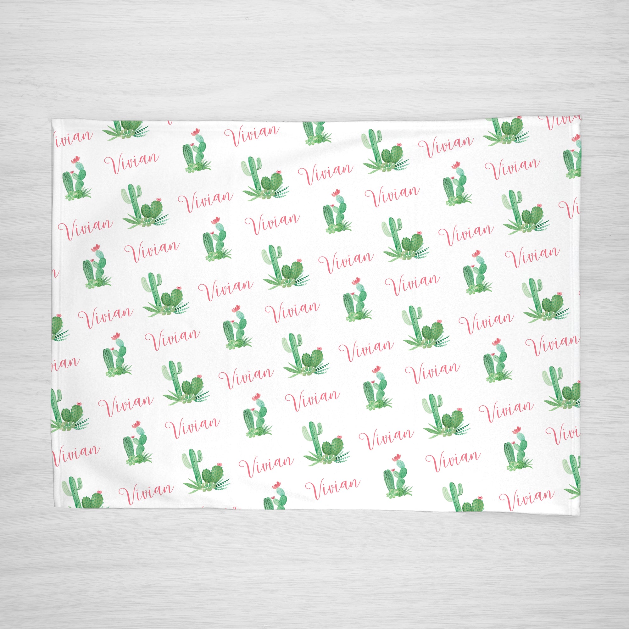 Personalized Name Blanket | Cactus