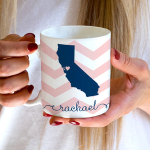 California State Love Coffee Mug | Swanky Press