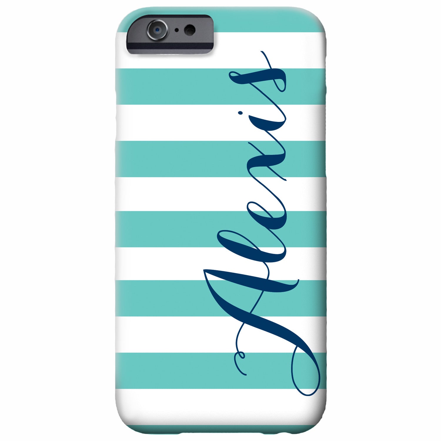 Chunky Stripe With Name Cell Phone Case