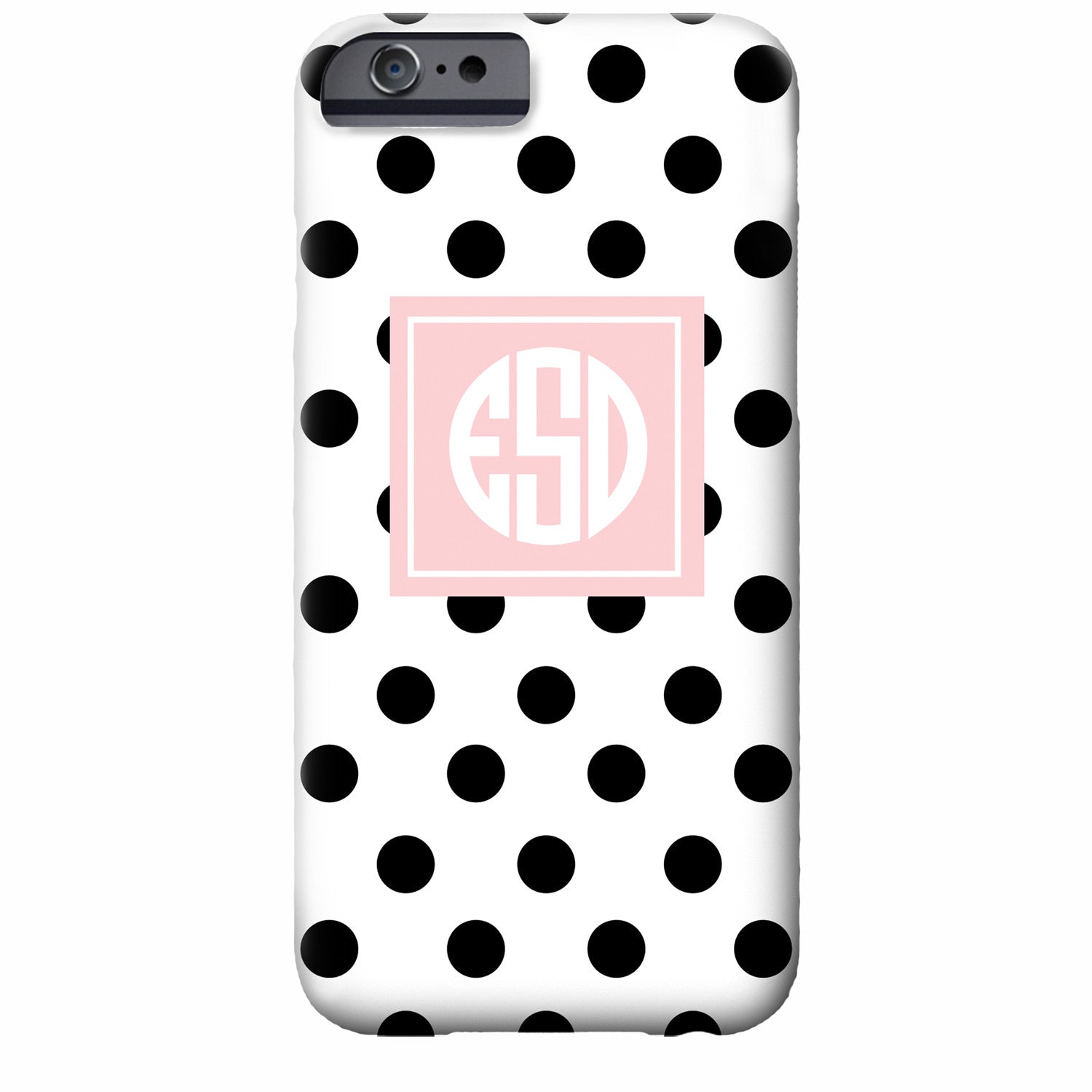 Monogrammed Polka Dot iPhone Case | Swanky Press