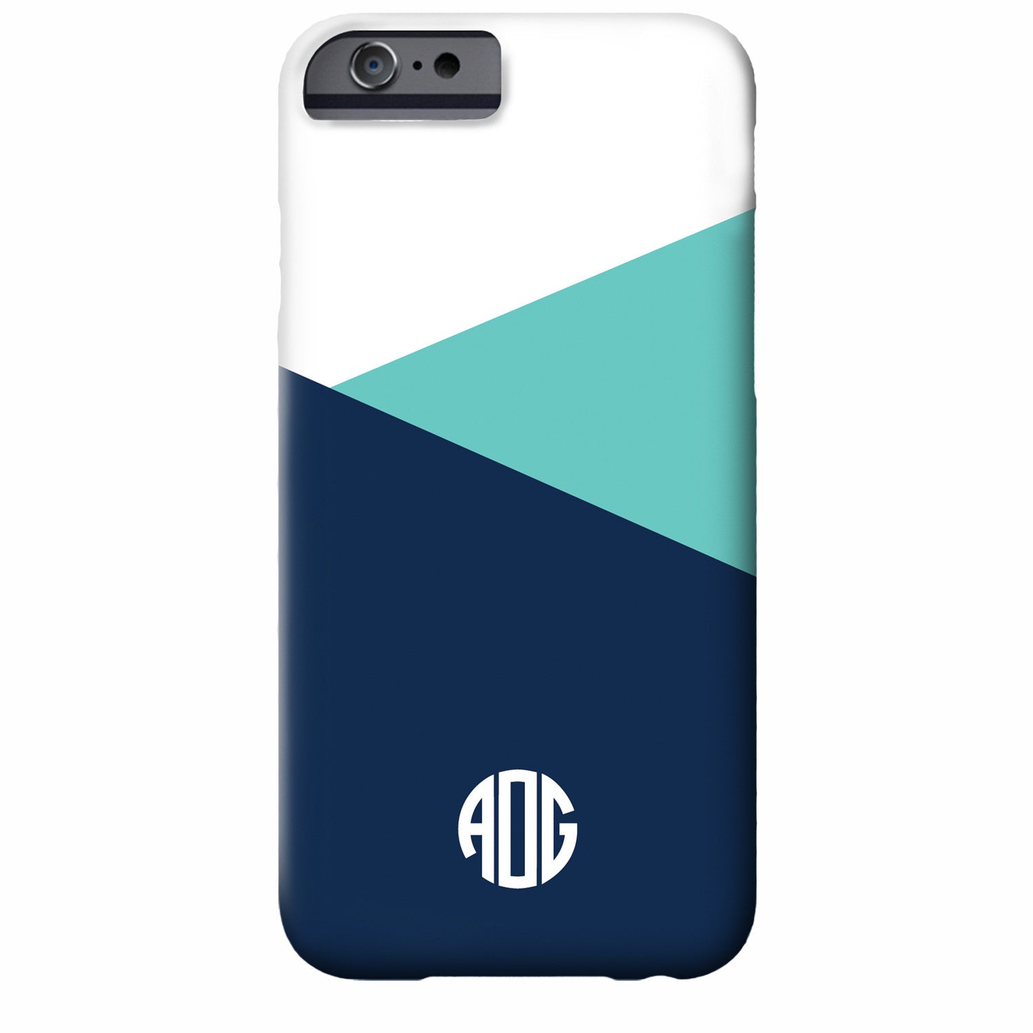 Monogrammed Color Block iPhone Case | Swanky Press