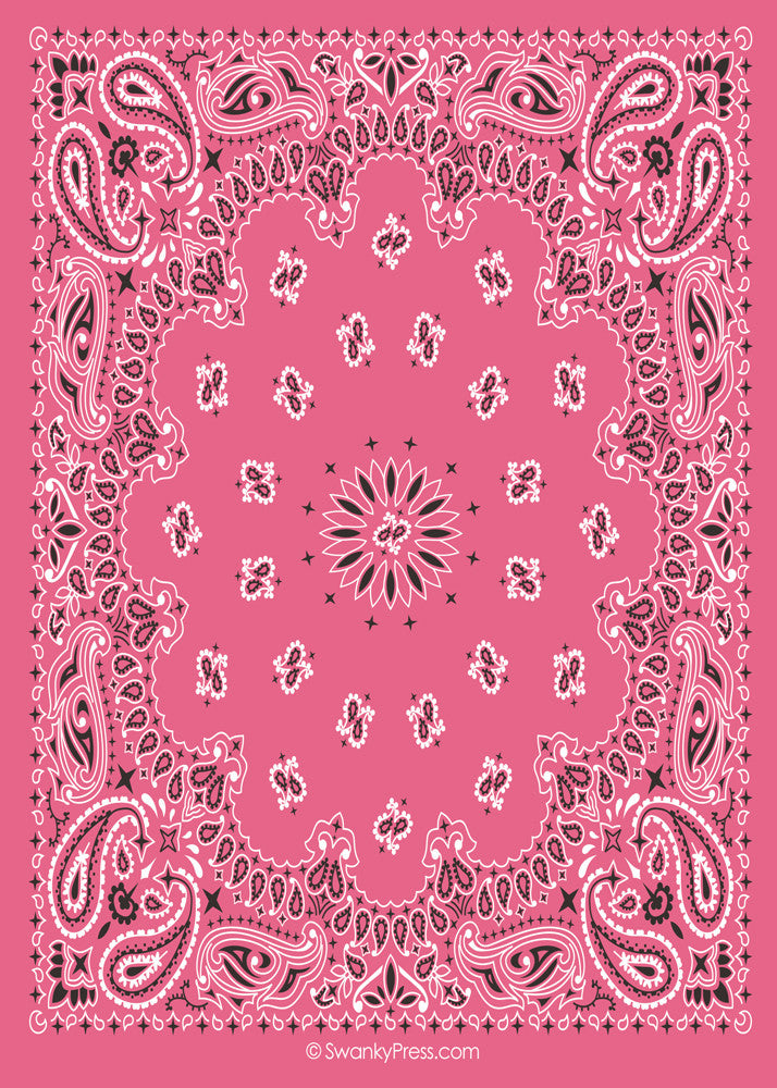 pink bandana pattern