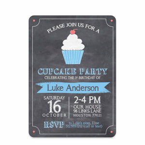 Cupcake Birthday Invitation | Pipsy.com | Front