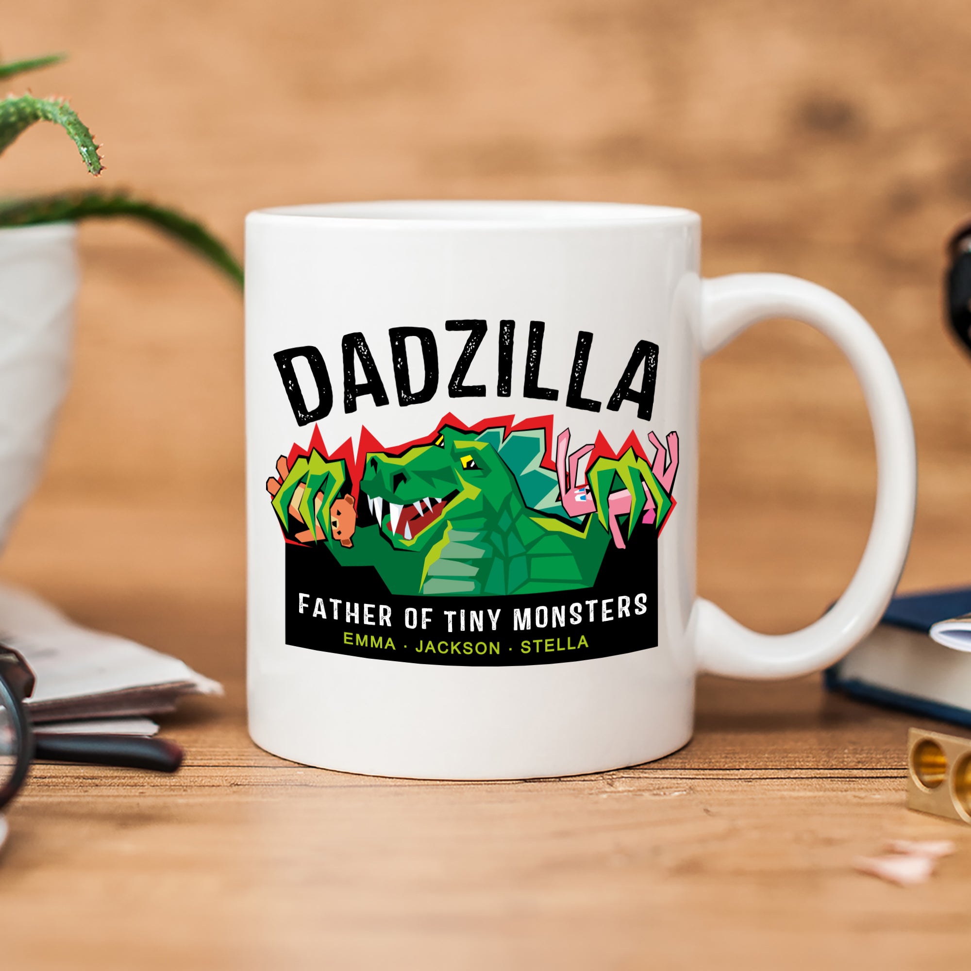 dadzilla father of the monsters Dadzilla Coffee Mug 15 ounce