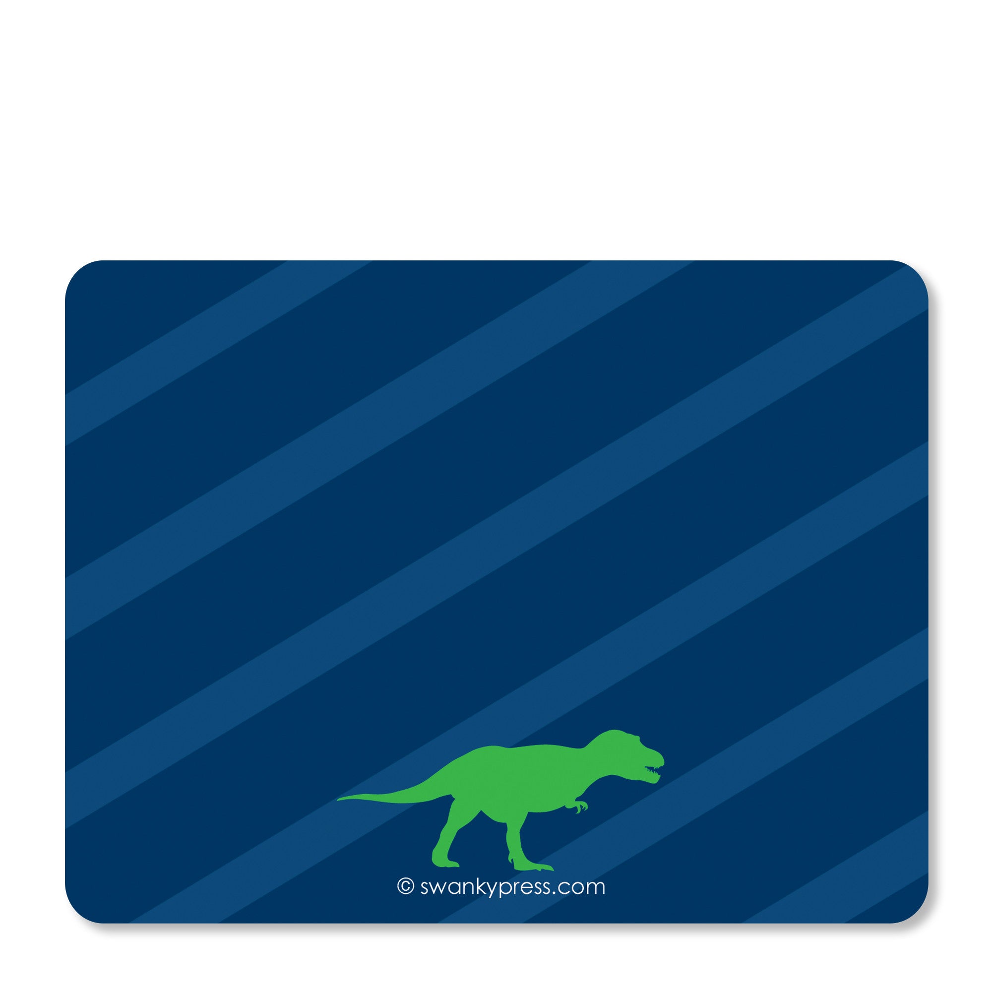 Dinosaur Party Flat Notecard | Swanky Press | Back