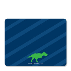 Dinosaur Party Flat Notecard | Swanky Press | Back