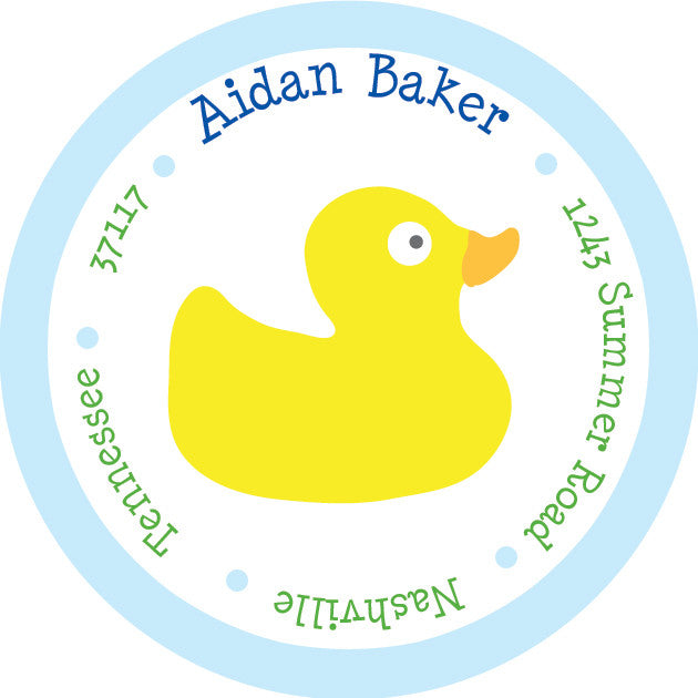duck return address sticker