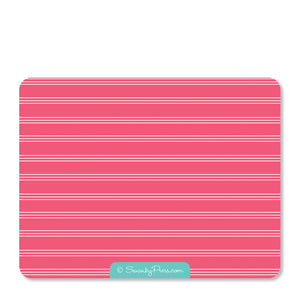 Pink Flamingo Party Flat Notecard | Swanky Press | Back