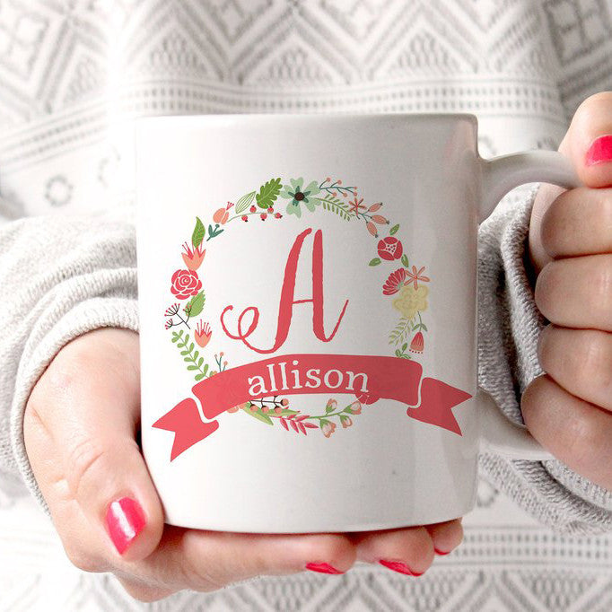 Floral Wreath Mug