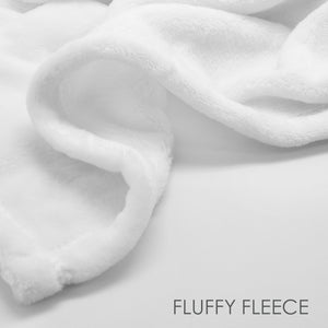 Fluffy/Minky fleece cozy personalized blanket