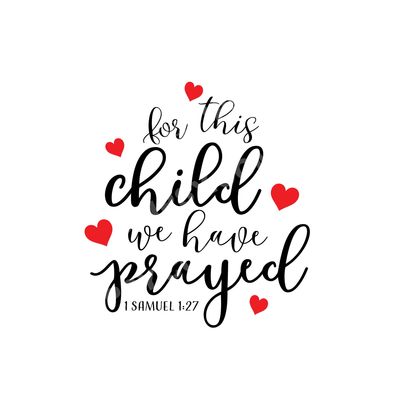 For This Child We Have Prayed Onesie, IVF Rainbow Baby, genuine Gerber Onesie®, Pipsy.com