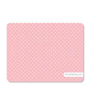 Pink Fox Flat Notecard | Swanky Press | Back
