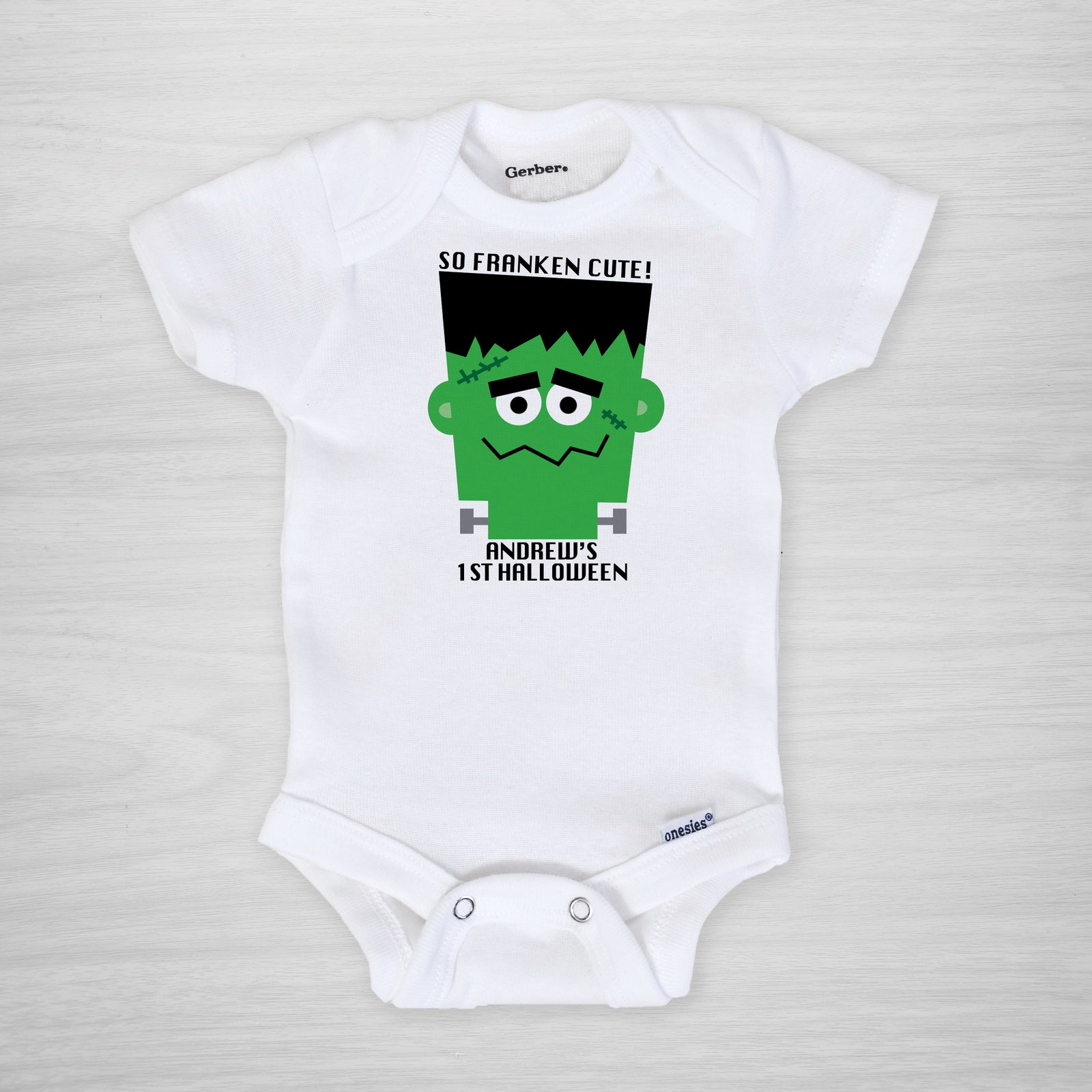 Frankenstein Halloween Onesie, So Franken Cute, Gerber Onesie®, Pipsy.com