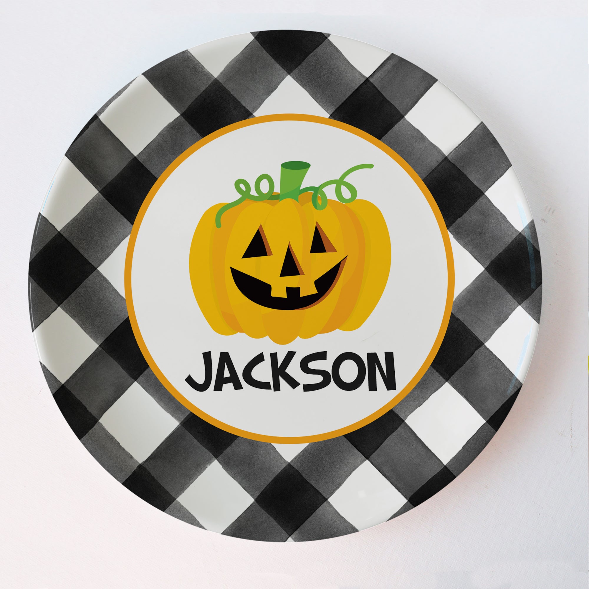 Jack O Lantern Personalized Plate